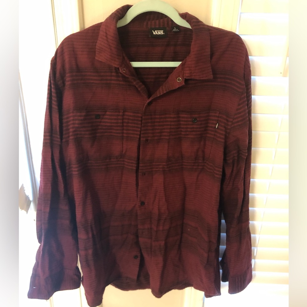 Men’s Vans long sleeve button up